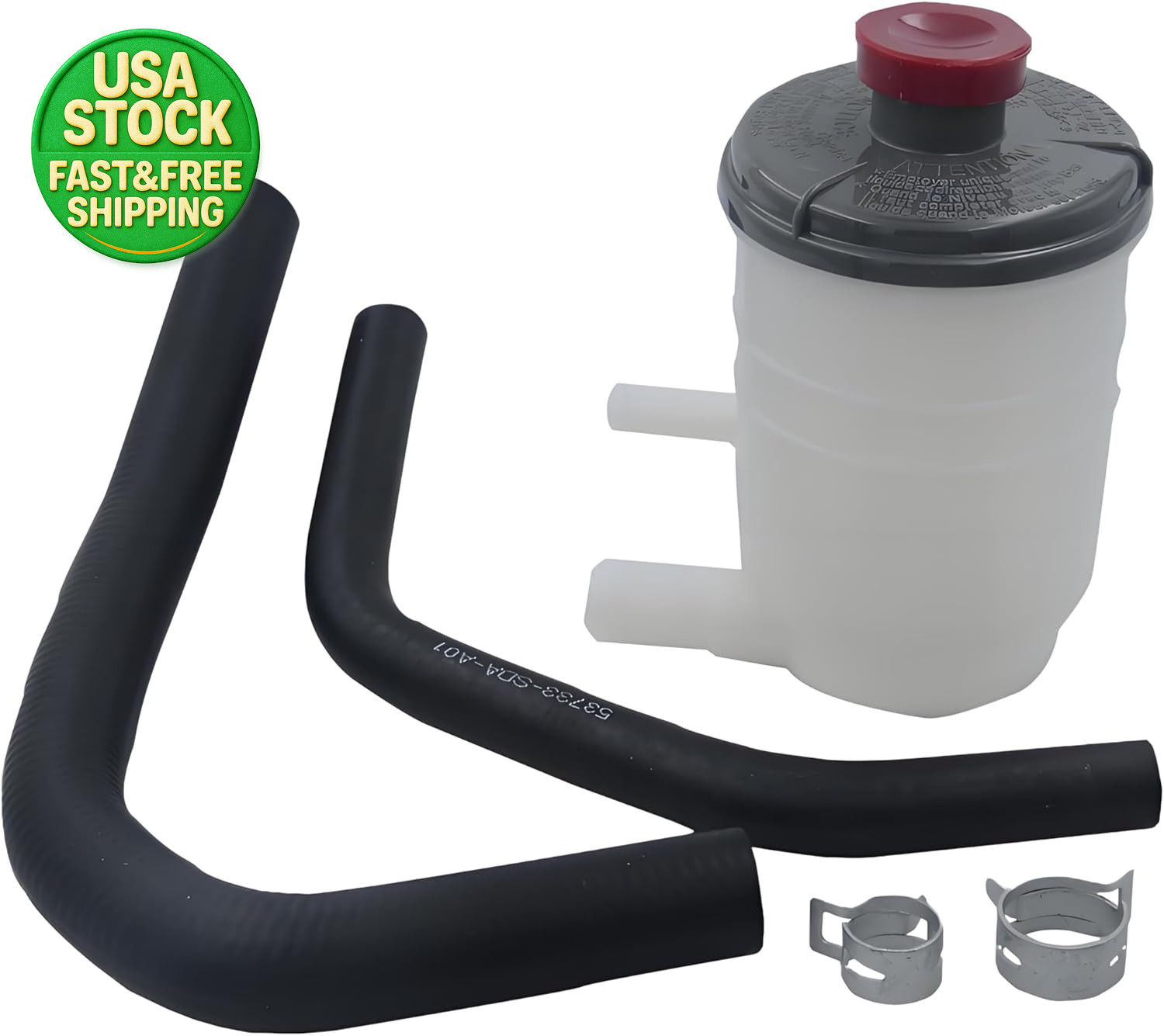 Power Steering Fluid Reservoir with Hoses for Honda Accord 2.4L 2003 2007