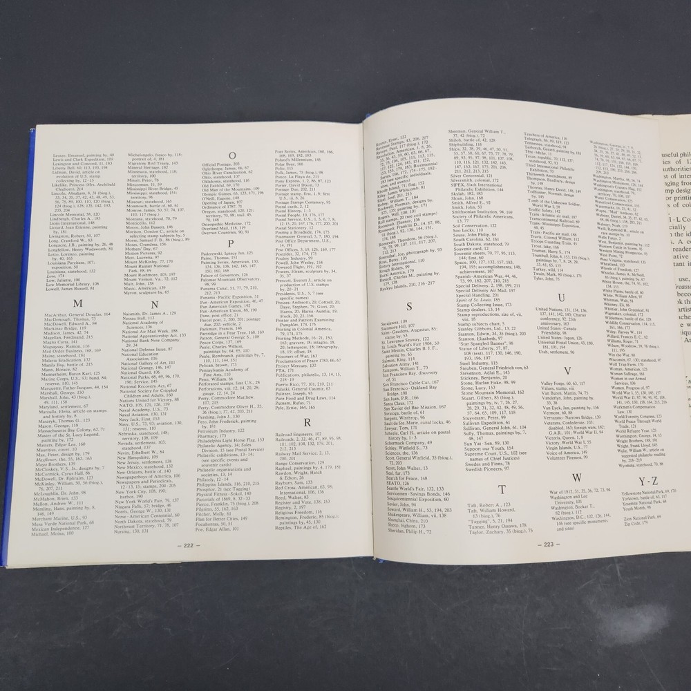 Pictorial Treasury of US Stamps Enlarged in Color The Story behind Stamps 1974