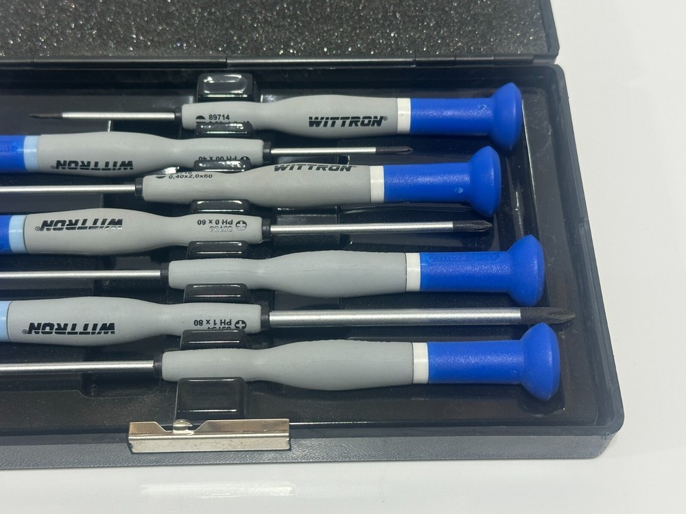 WITTRON ELECTRIC 7pc Precision Electronic Screwdriver Set, Flat Slotted Phillips