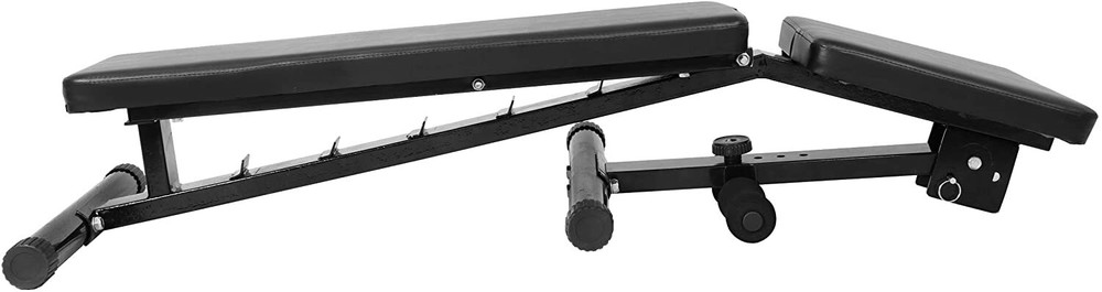 Training Weight Lifting Bench Adjustable Utility Bench Workout Exercise Black