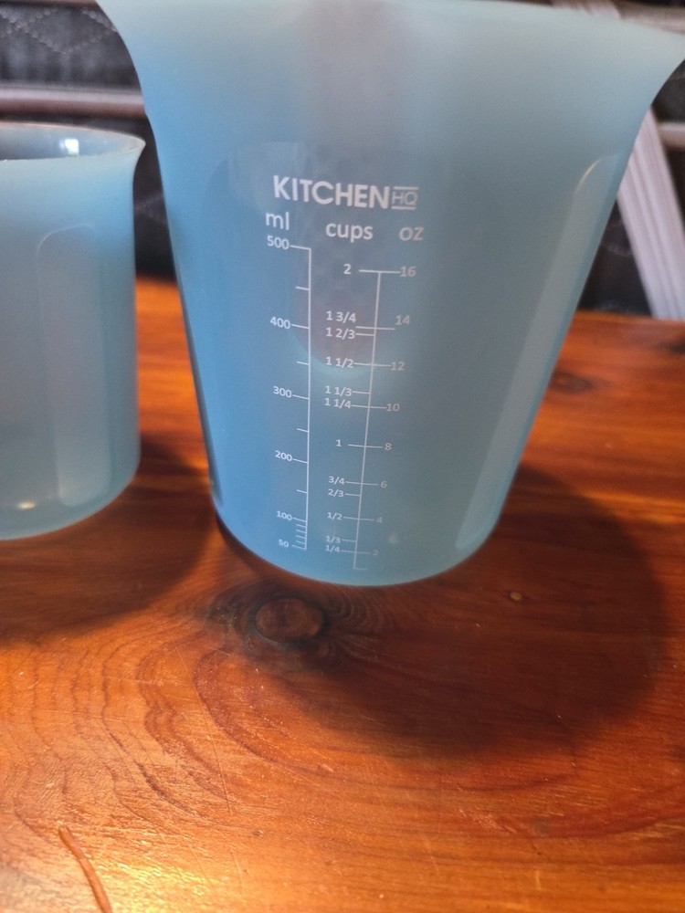 Silicone Measuring Cups Blue Kitchen HQ