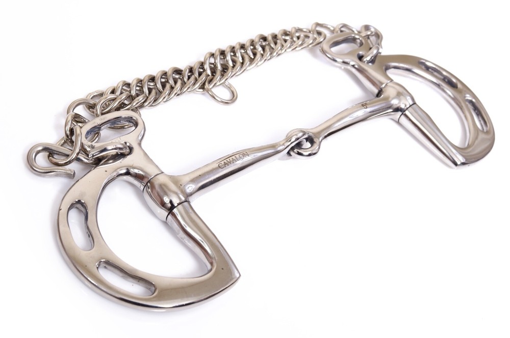 Cavalon Kimblewick Uxeter Slotted Single Jointed Horse Bit