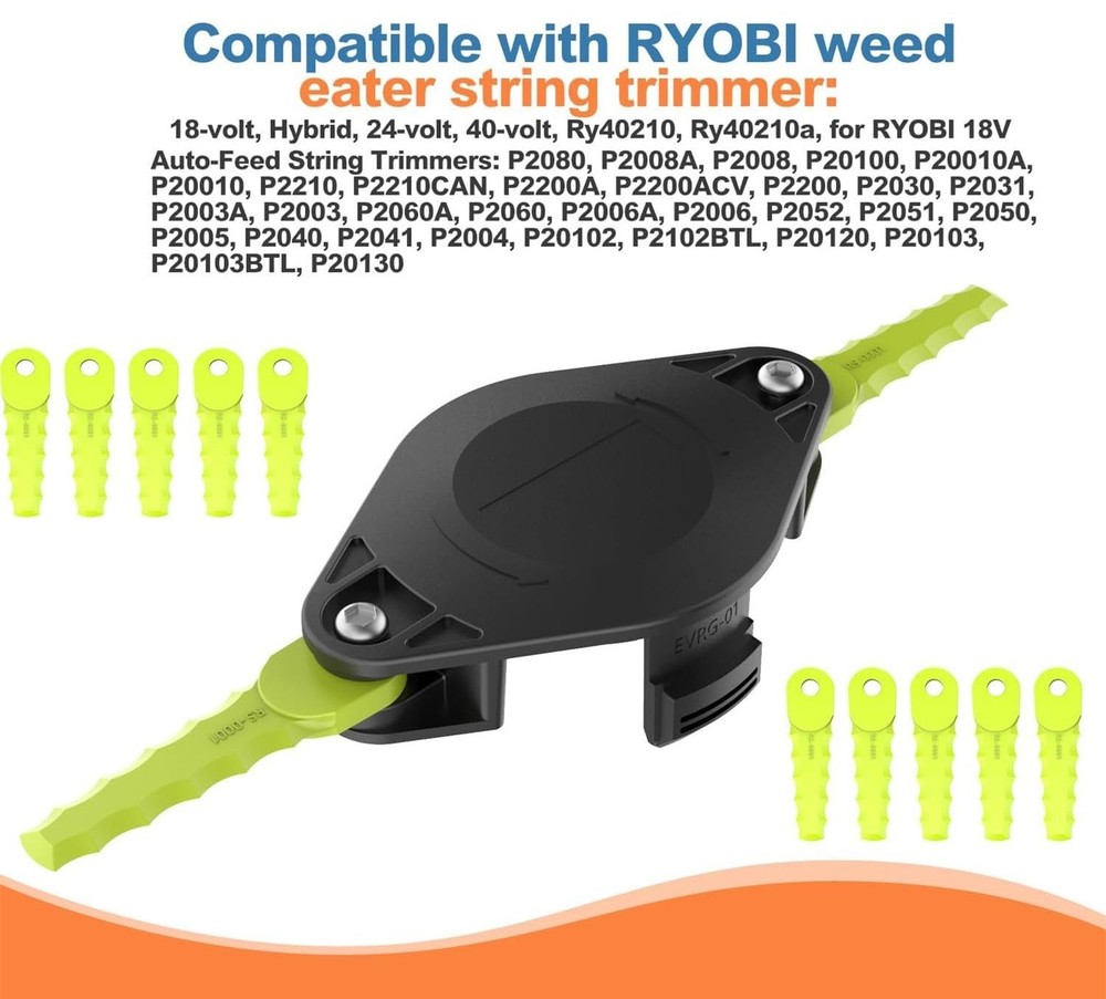 1 Weed Wacker Head with 10 Blades Weed Eater Bladed Head Replacement Compatib...