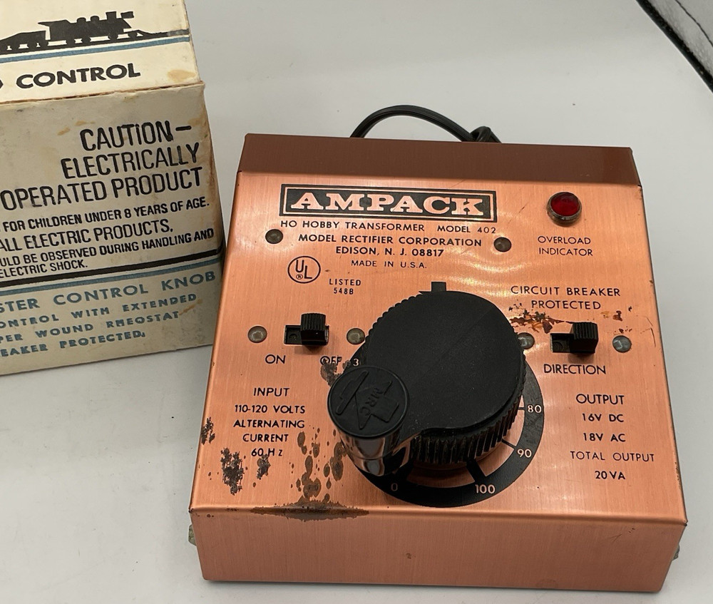 AMPACK Model 402 Maximum Railroad Control H.H. Train Control NICE Fast Free Ship