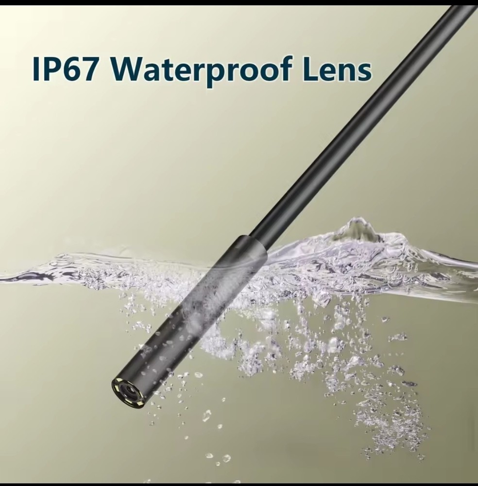 Endoscope Camera USB TypeC 5mm 1M Large Waterproof 6 LED Android PC Phone Workshop