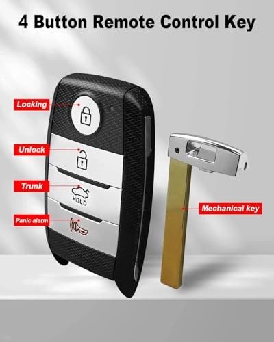 Keyless Entry Remote Key Fob Replacement Fit for Kia Optima 2016-2020 Replace