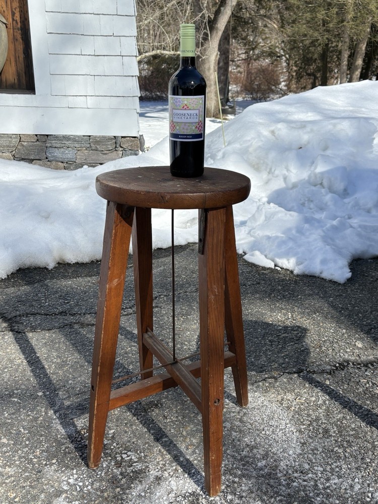RARE 1900 Stool Gardner State Colony Workshop