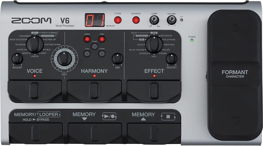 ZOOM V6-SP Vocal Processor Effects Pedal BRAND NEW