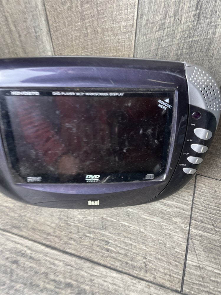 XDVD270 Dual 7" Widescreen Dvd Player 🔆TESTED WORKING 🔆