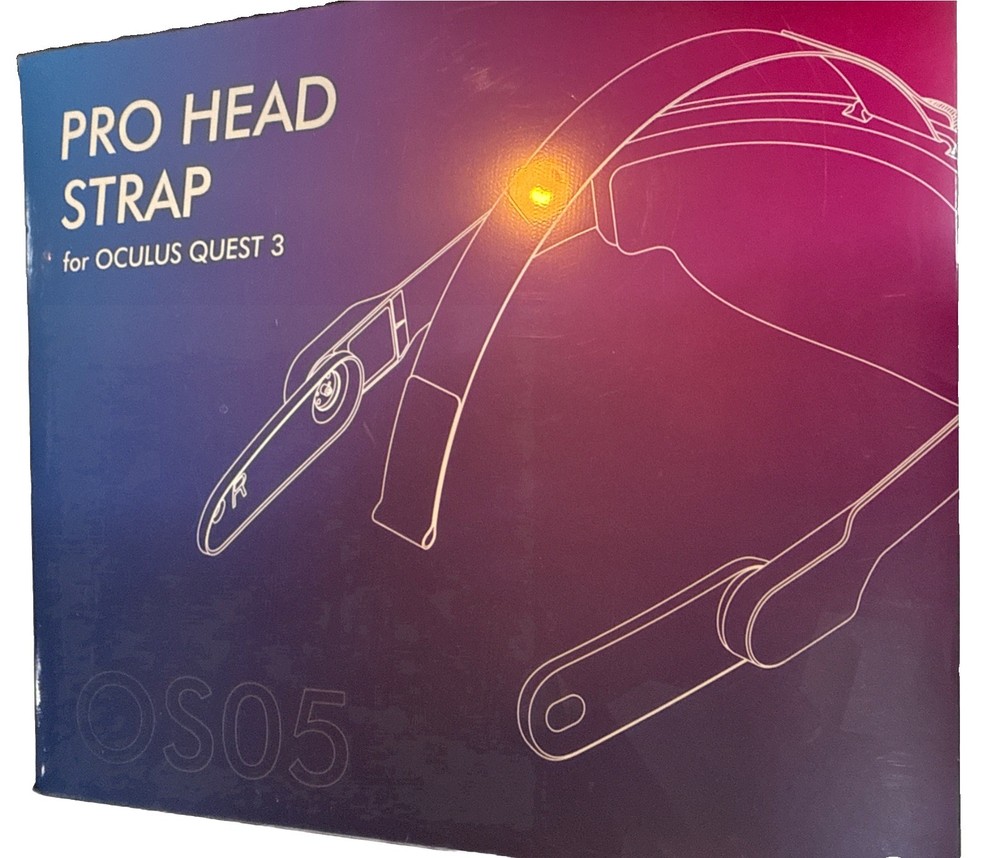 Compatible Oculus Quest 3 Pro Head Strap, Aftermarket, New in Box