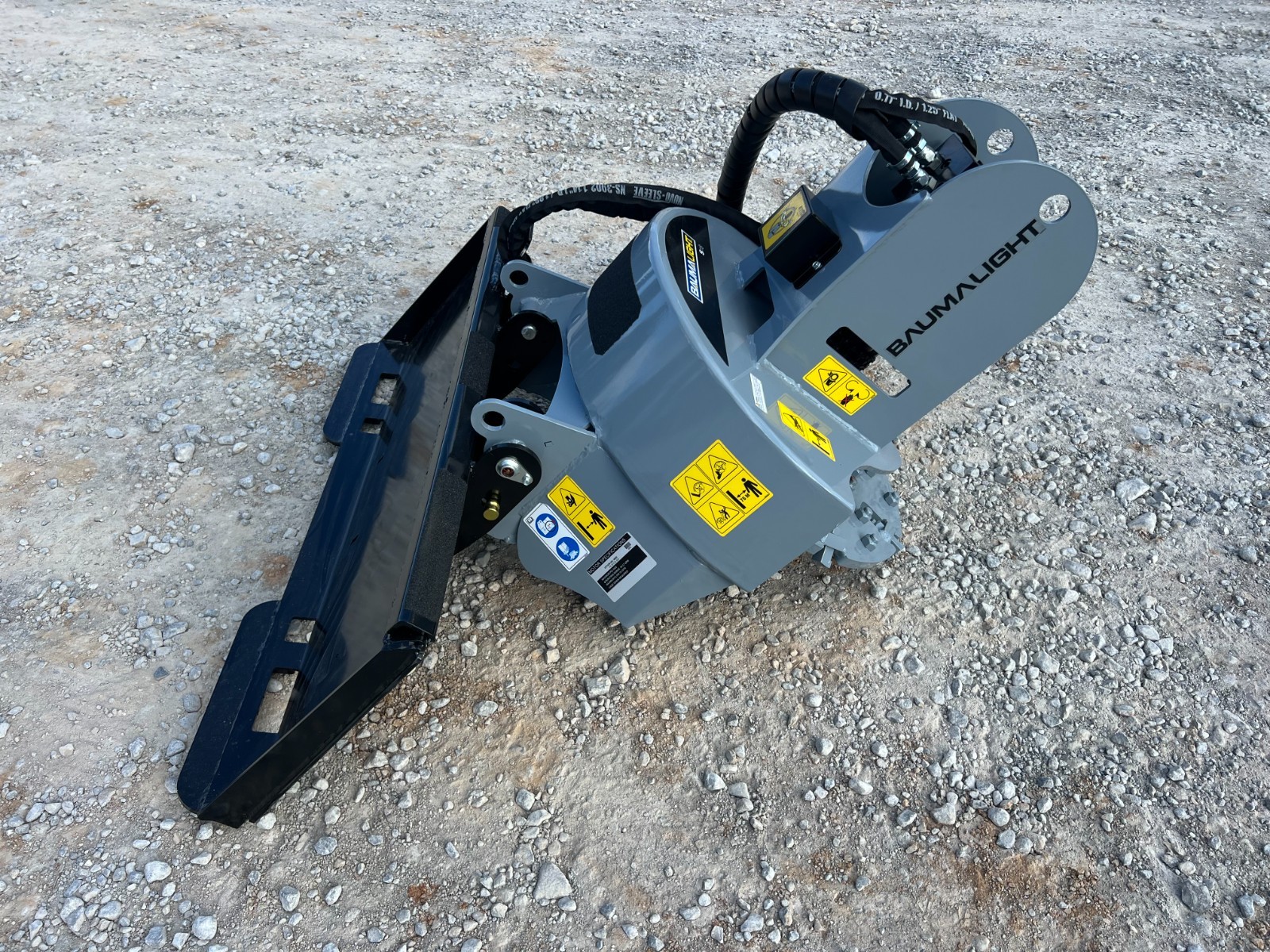 Baumalight S18 Stump Grinder Attachment Fits Low Flow Skid Steer Quick Attach