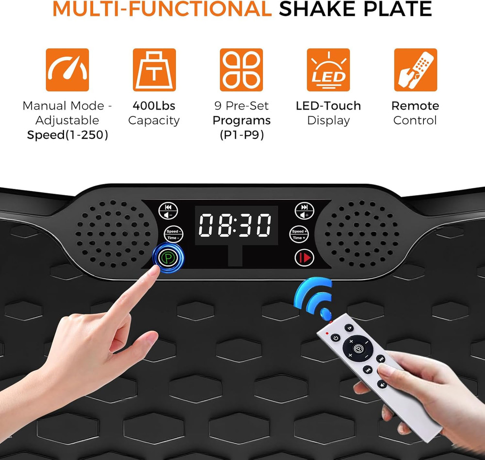 Vibration Plate Exercise Machine,Vibrating Platform for Lymphatic Drainage with