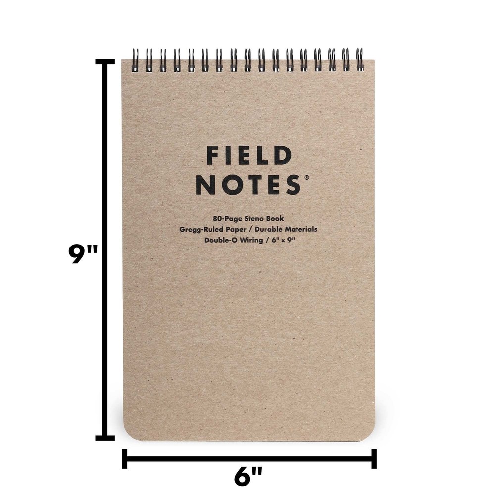 Field Notes - Steno Pad, 80 Pages - 6" x 9"