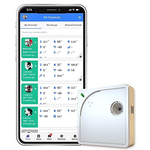 UBIBOT WS1 WIFI Temperature Sensor, Wireless Thermometer Humidity Meter