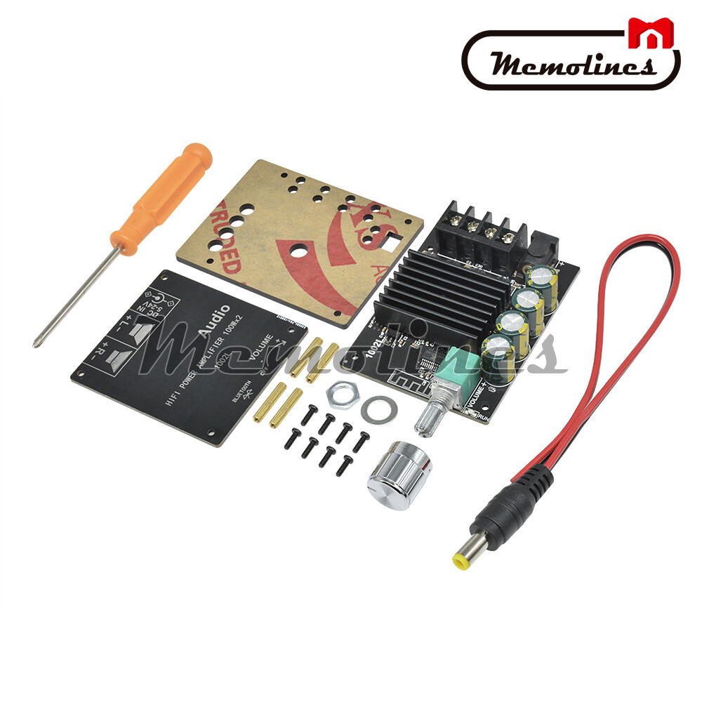 2x100W Mini 5.0 Bluetooth High Power TPA3116 Amplifier Board Adjustable Button