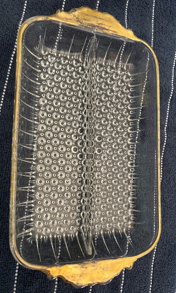 Anchor Hocking Hobnail Divided Tray