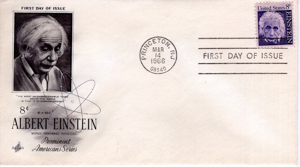 ALBERT EINSTEIN - PROMINENT AMERICANS SERIES - 1966 - DC2004-2