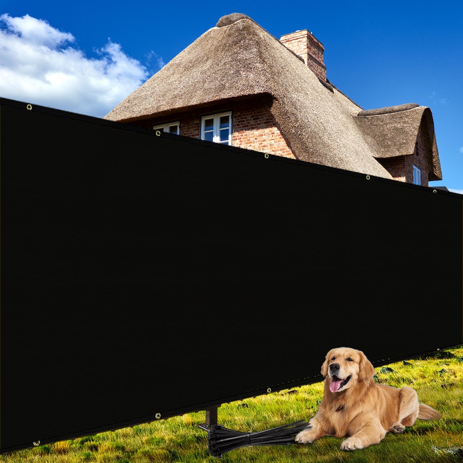 6' X 25' Fence Privacy Screen Heavy Duty 170 GSM Fencing Mesh Shade Net Cover...