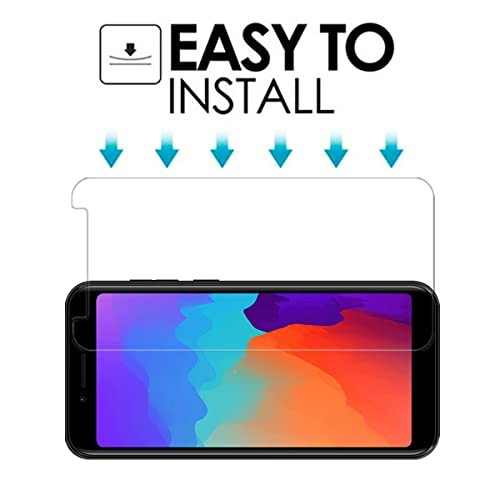 for BLU C5L Max HD Clear Screen Protector Tempered Glass - [2Pack] 9H