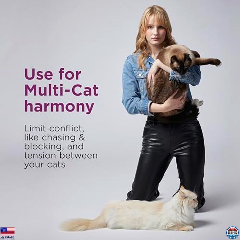 3 Pack Cat Calming Diffuser Refills with Pheromones for Anxiety Relief