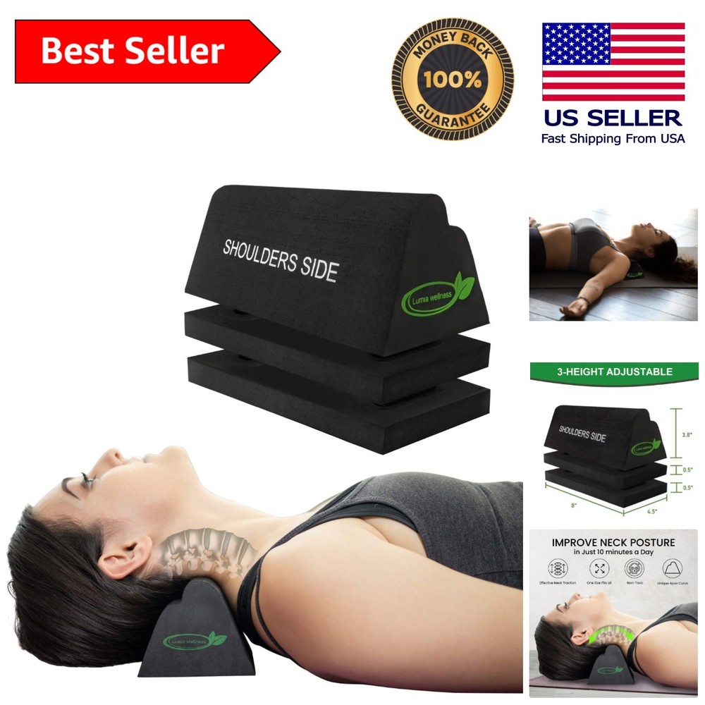 Adjustable Cervical Traction Device for Neck and Shoulder Relief – FSA Eligible