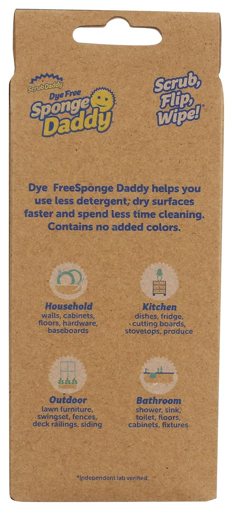 Scrub Daddy Dye-Free Sponge Set, 3 Count