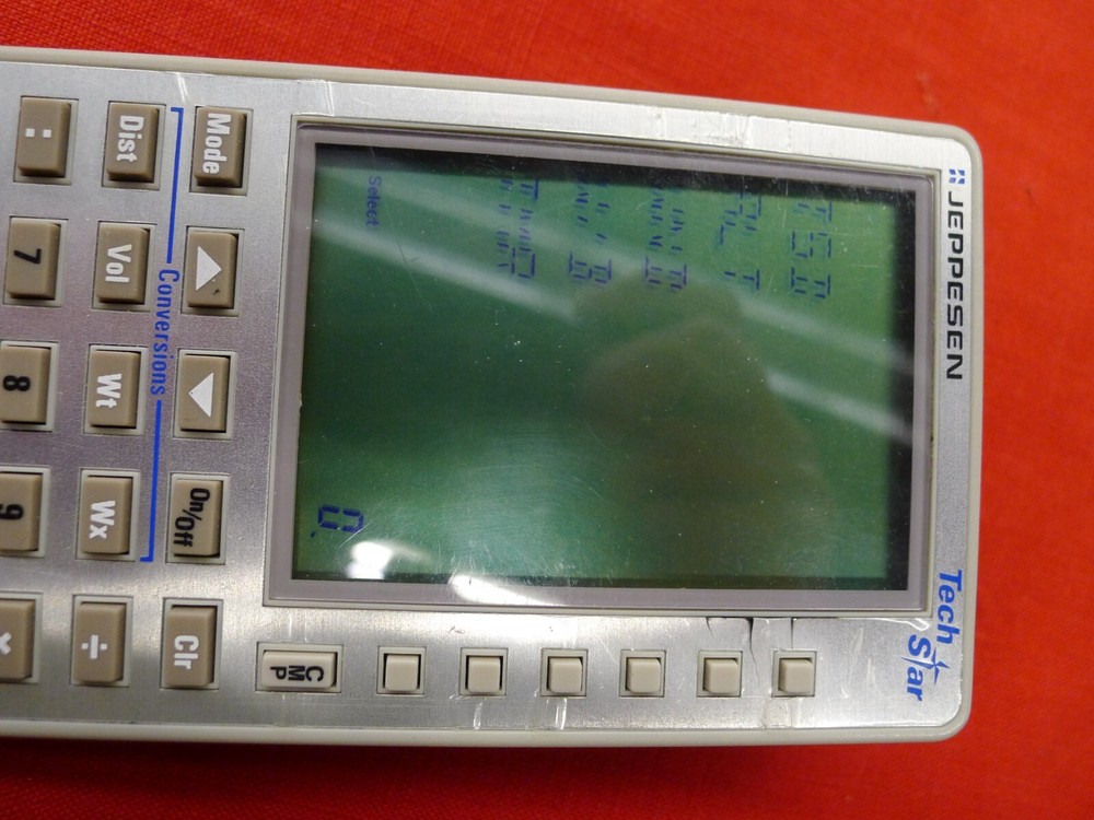 Jeppesen Tech Star electronic Airplane flight computer Tested Works