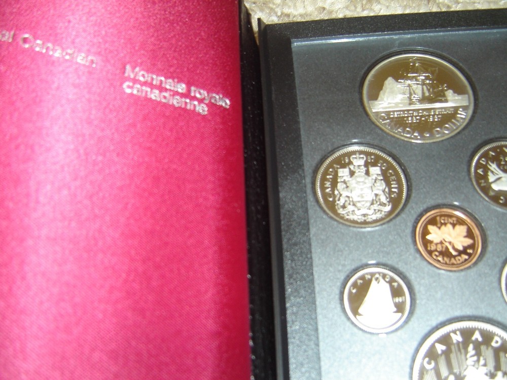 1987 Canada PROOF Double Dollar Set i/c Davis Strait Silver Dollar Mint Set