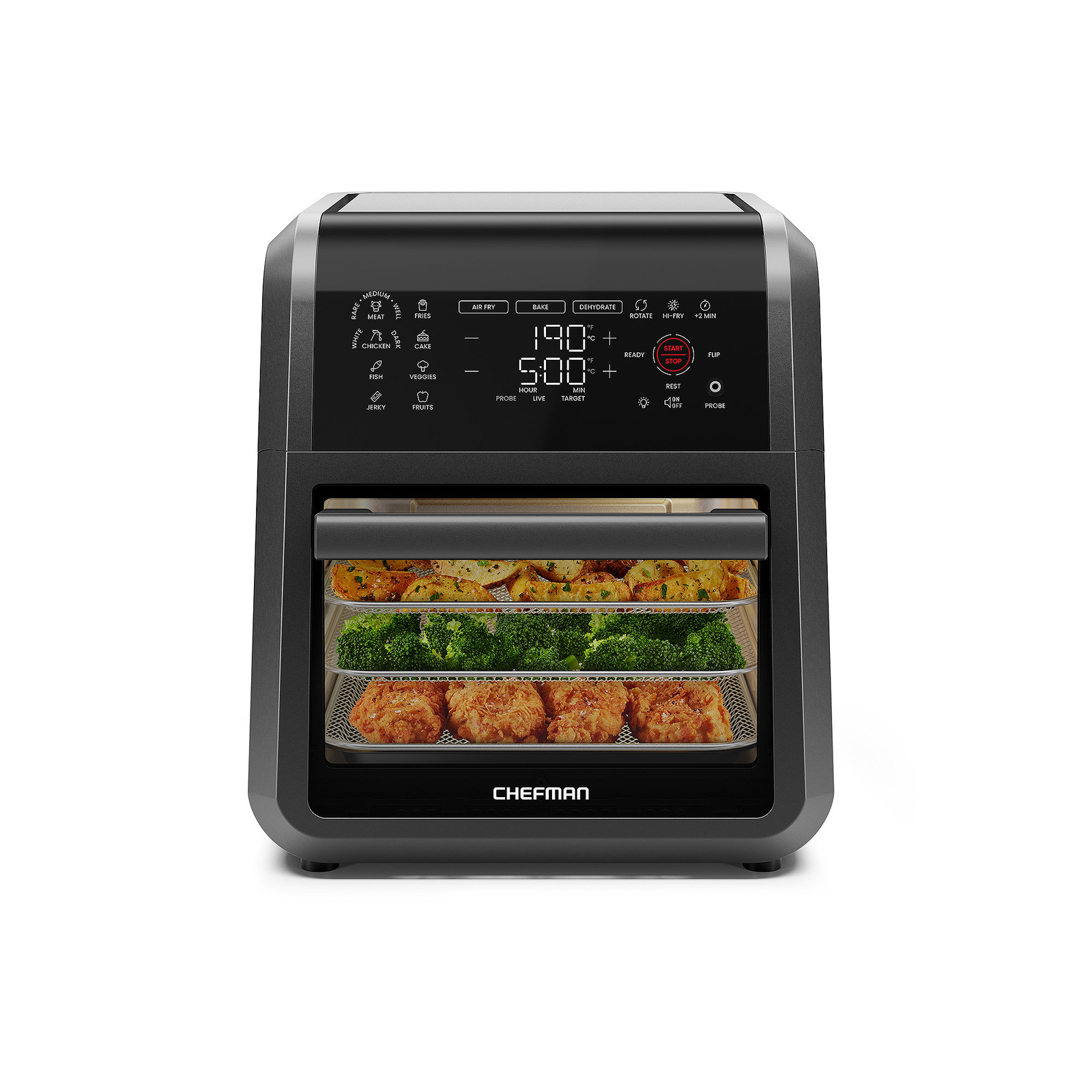 Chefman Air Fryer RJ38-RDO-PV12 - BLACK ONE SIZE