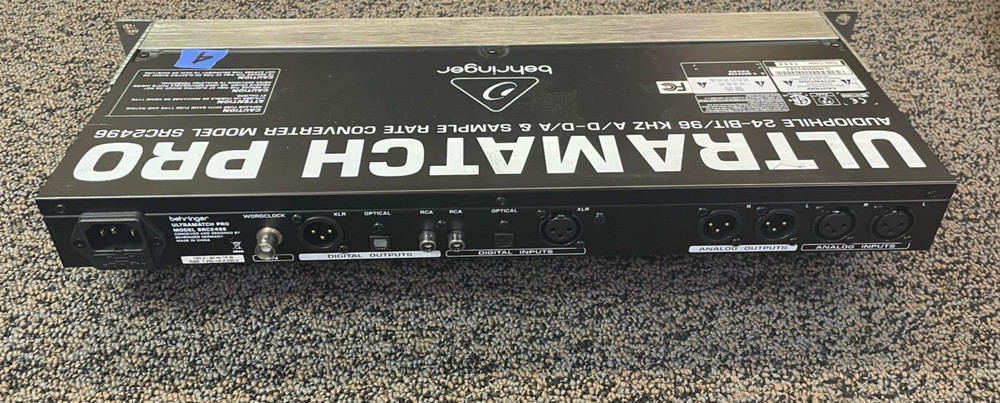 BEHRINGER UltraMatch PRO SRC2496 AD/DA & Sample Rate Converter - Great condition