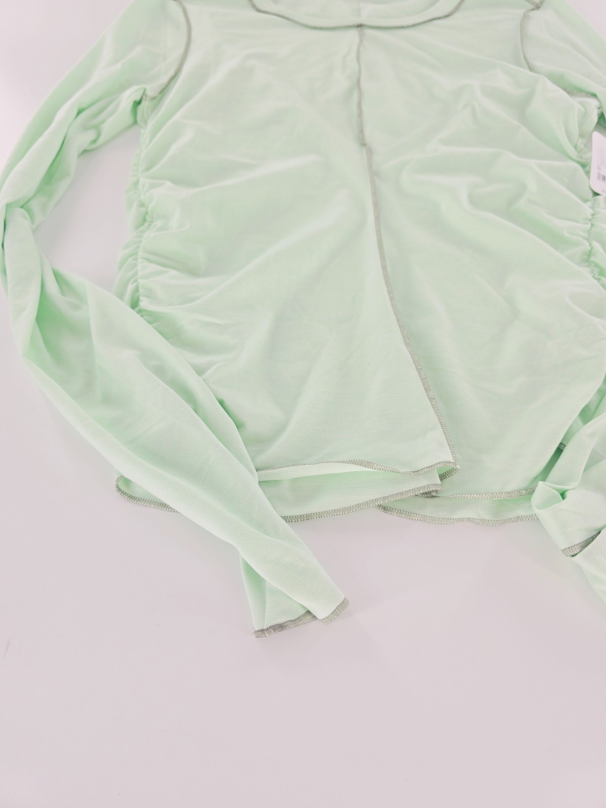 Free People FP Movement Right On Run Long Sleeve Shirt Green Blue Size Medium M