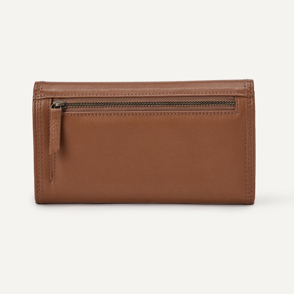 Women'S Long Flap Continental Leather Wallet