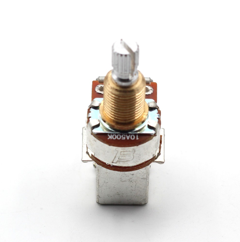 BOURNS 500K PUSH/PULL SHORT SPLIT SHAFT AUDIO TAPER POT / POTENTIOMETER