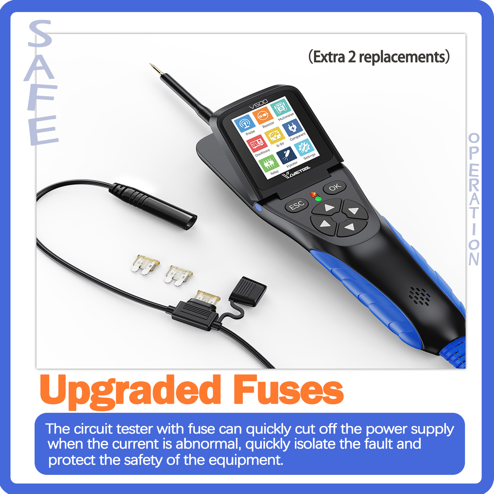 2026 VDIAGTOOL V500Pro Power Circuit Probe Breaker Tester Finder Tool Multimeter