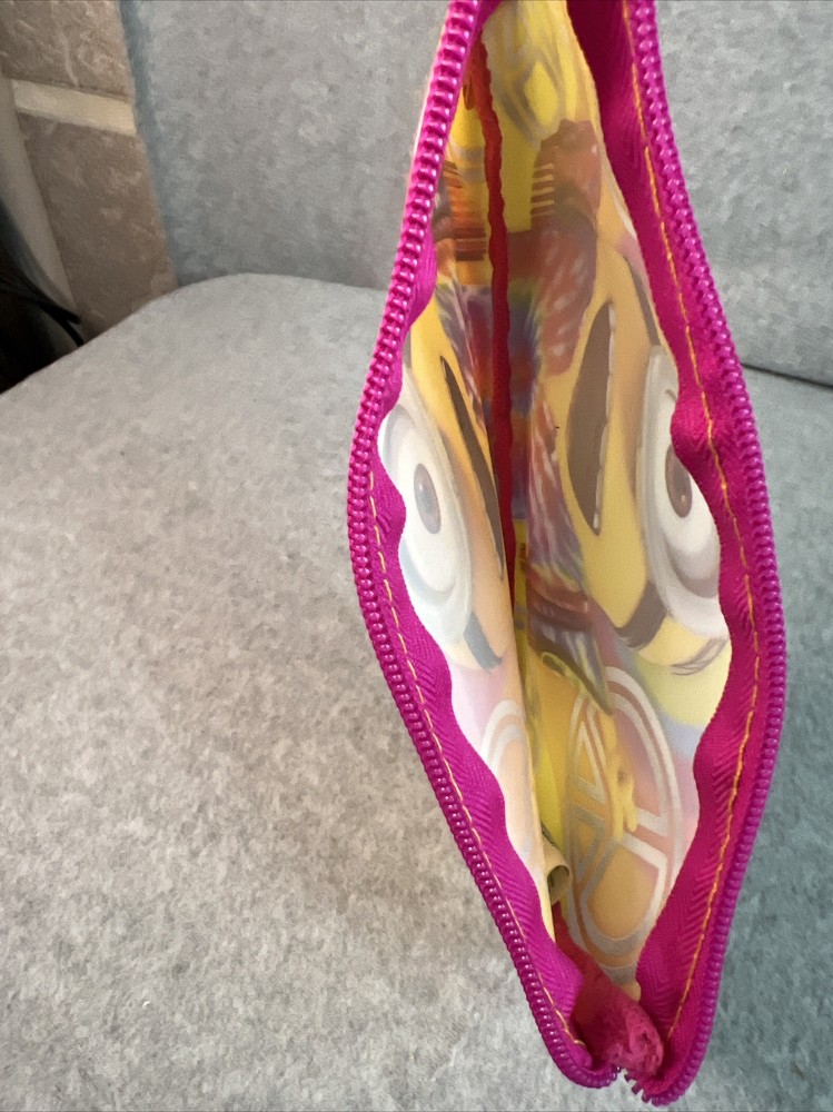 Minions Pencil Pouch Bag - Tie-Dye / Peace Symbol EUC