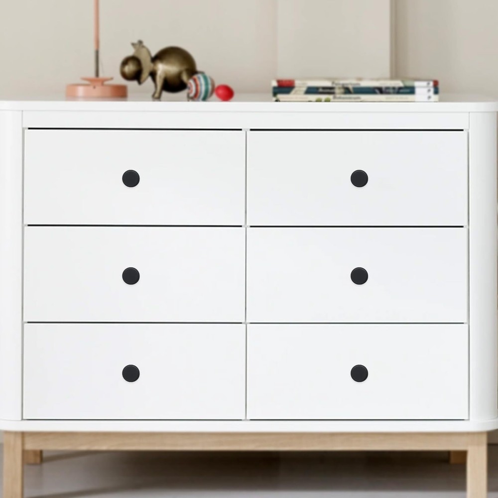 10 Pack Matte Black Kitchen Cabinet knurled Knobs Cabinet Knobs Black Drawer ...