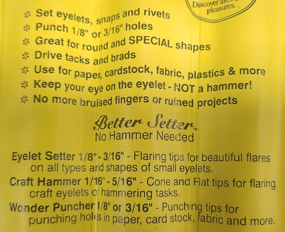 Noxon Spring Line Tools 3 pc "No Hammer" Nail Punch Chisel Set CA104