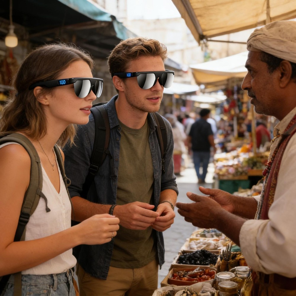 Smart Bluetooth Glasses Wireless Real-time Translation AI