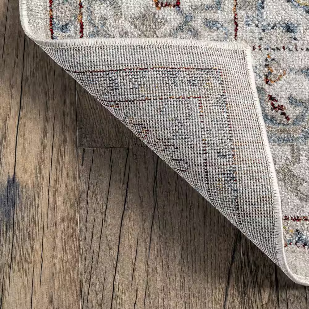 Cady Machine Washable Transitional Beige 5 Ft. X 8 Ft. Area Rug