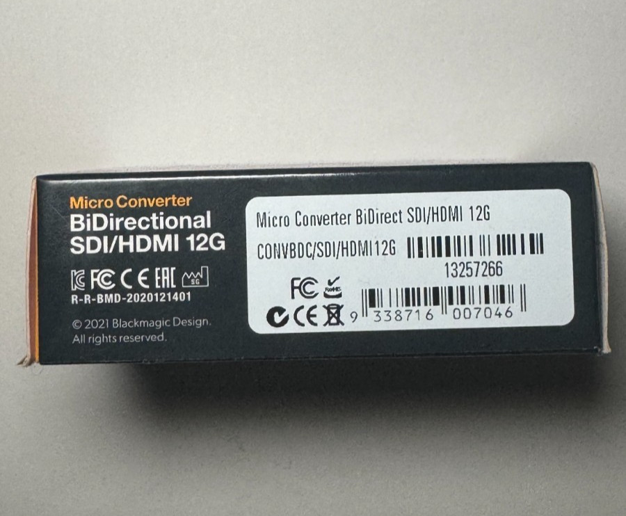 Blackmagic Design Micro Converter BiDirectional SDI/HDMI 12G USB-C
