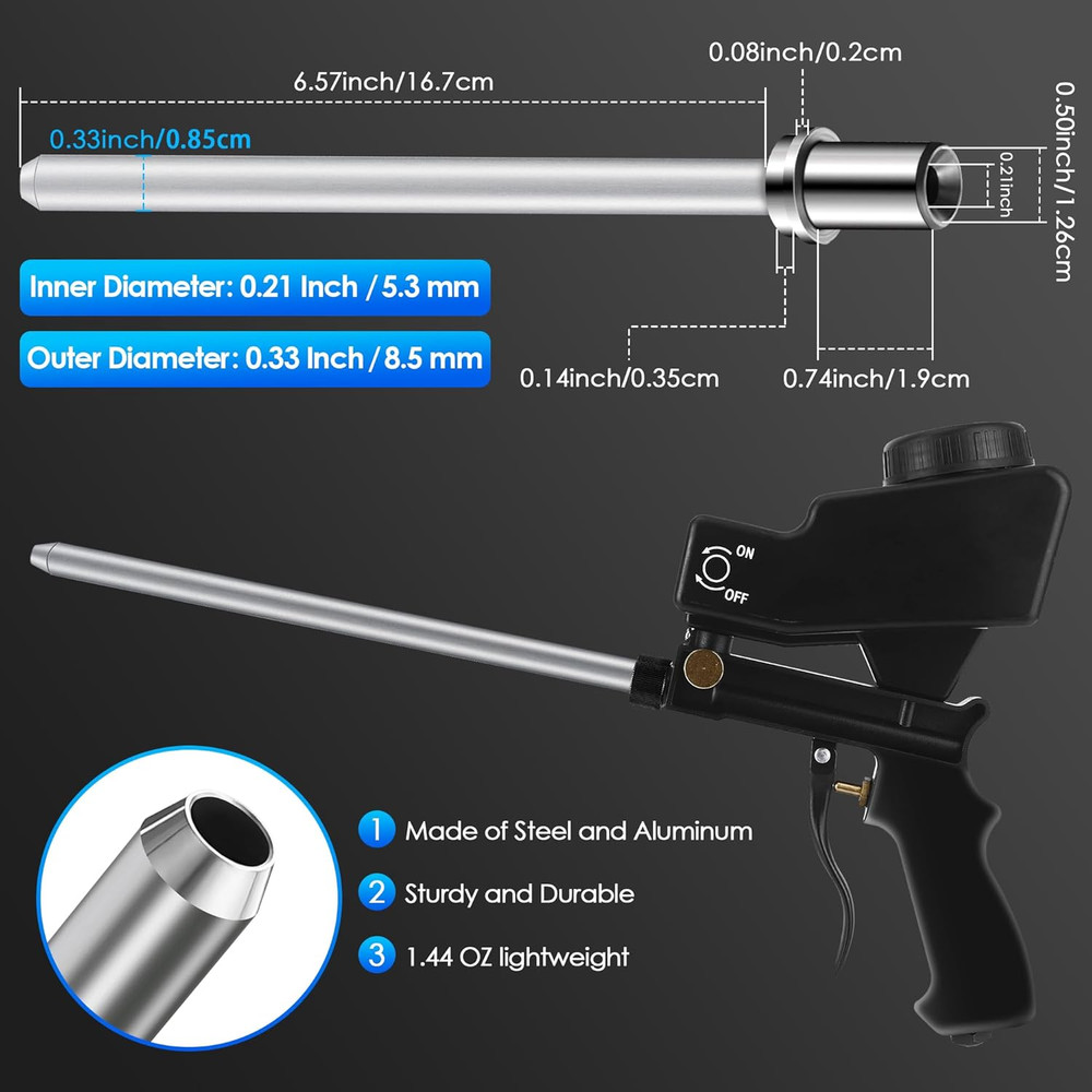Sand Blaster Long Nozzle Compatible with Le Lematec, Sandblasting Nozzle Tip Ada