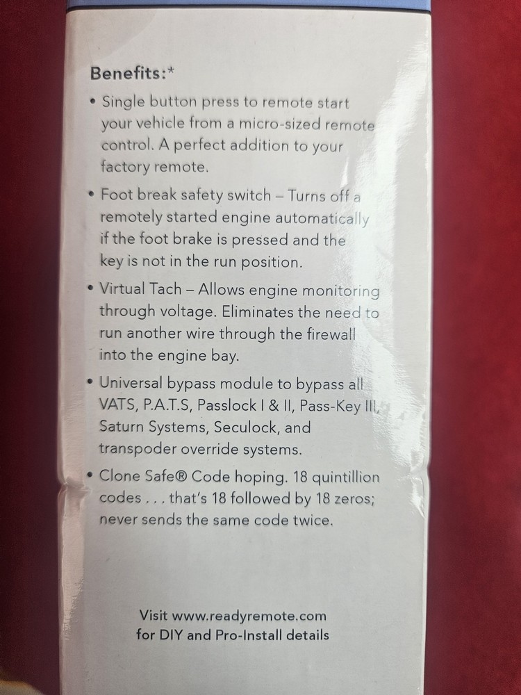 Ready Remote Remote Start & Keyless Entry 24923B