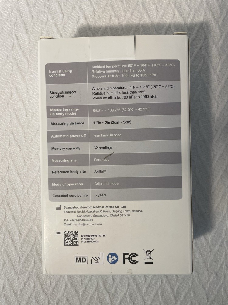 Berrcom Non Contact Infared Thermometer NWT
