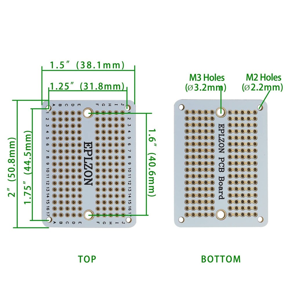 Solderable Breadboard PCB Board Gold-Plated Solder Breadboard for DIY Electro...