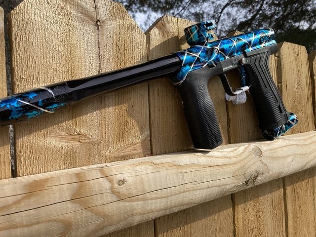 Inception Designs FLE ETHA 3M Emek NEW - Blue Splash - Eclipse Paintball Marker