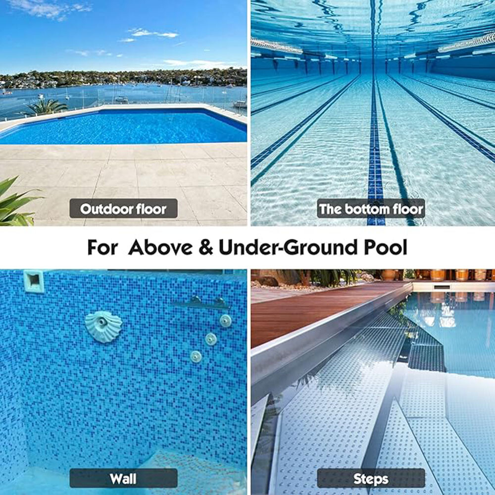 18" Multi-Surface Pool Brush - Cleans Corners, Steps, Walls - Durable & Strong