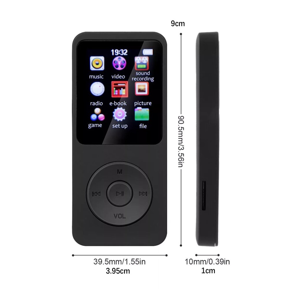 MP3 Player BT 5.0 HD Screen Display HiFi Lossless Audio Multi-function Equipment