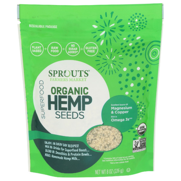2 Pack - Sprouts Shelled Hemp Seeds 8 oz