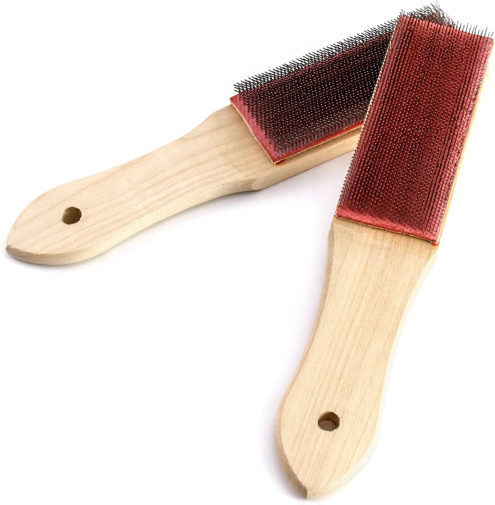 File Cleaner Carded, 2 Pack, 8" Universal File Card and Brush