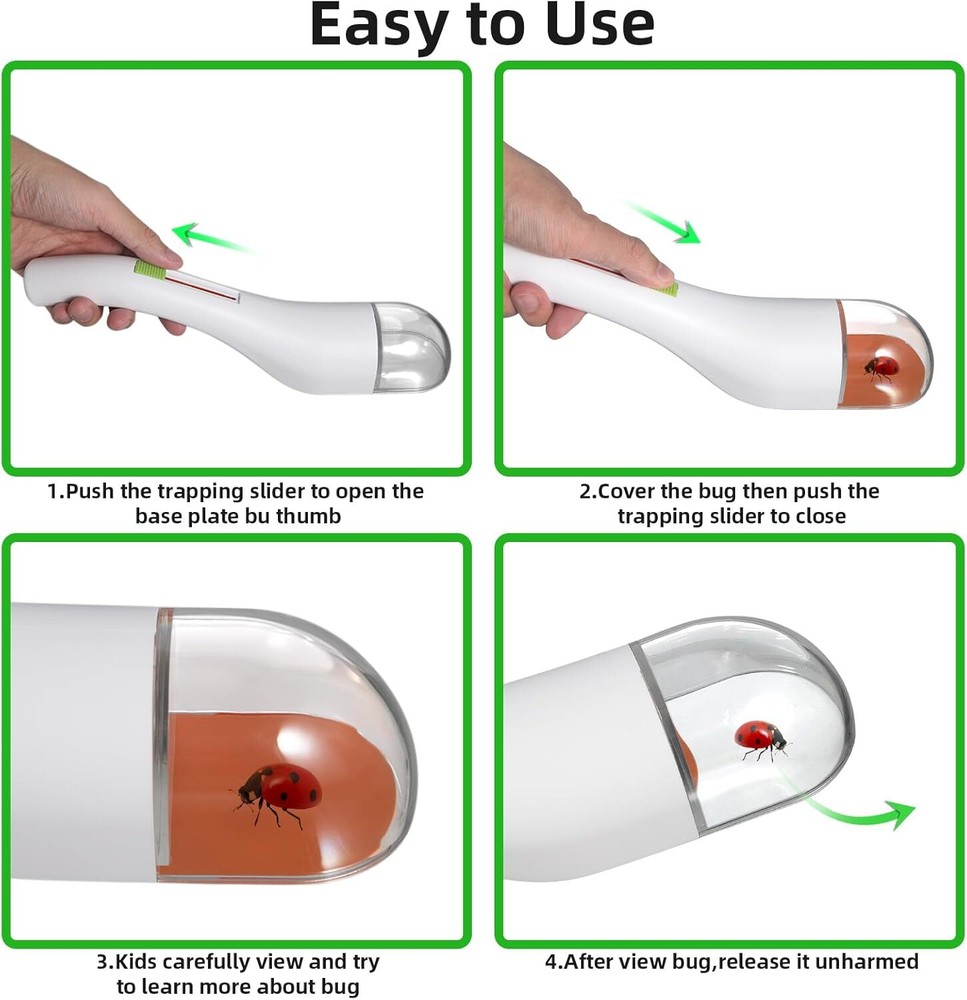 4 Pack Bug Catcher Tool – Humane Contactless Grabber